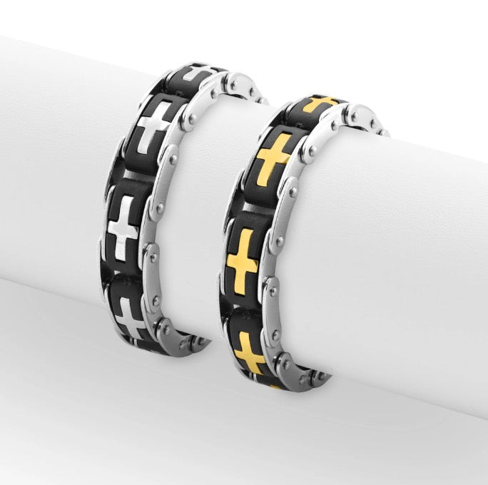 Stainless steel Cross Bracelet