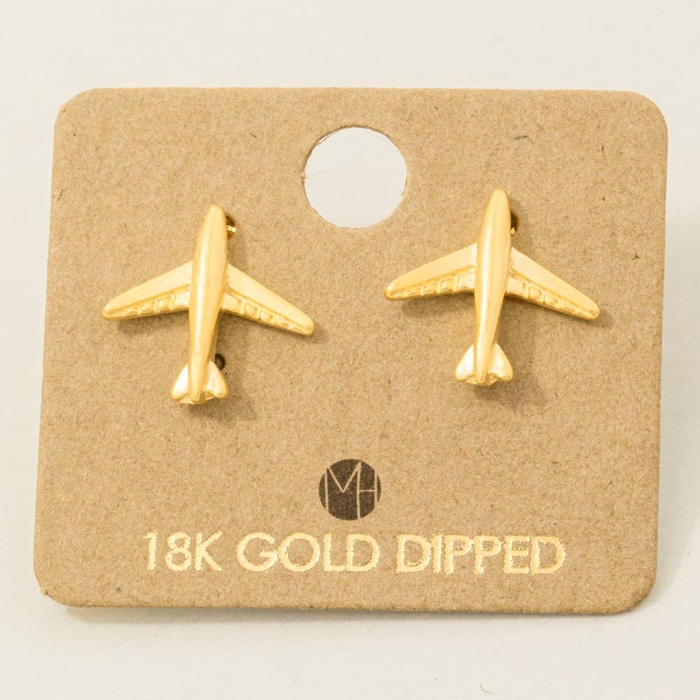 Airplane Stud Earrings