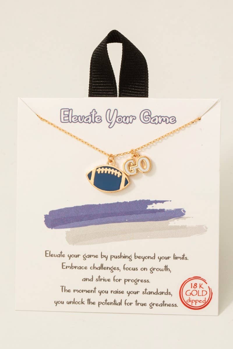 Go Football Pendant Necklace