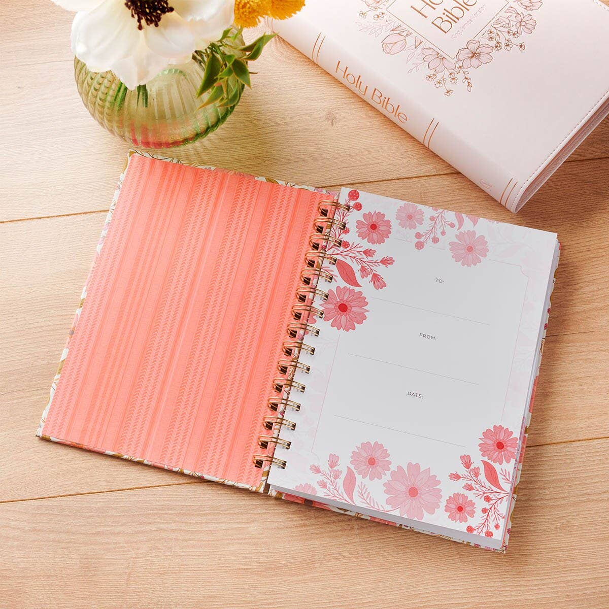 Journal Spiral Floral Those Who Trust In The Lord Isa 40:31