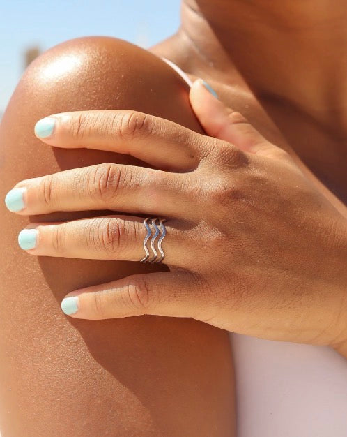 Stainless steel wave ring