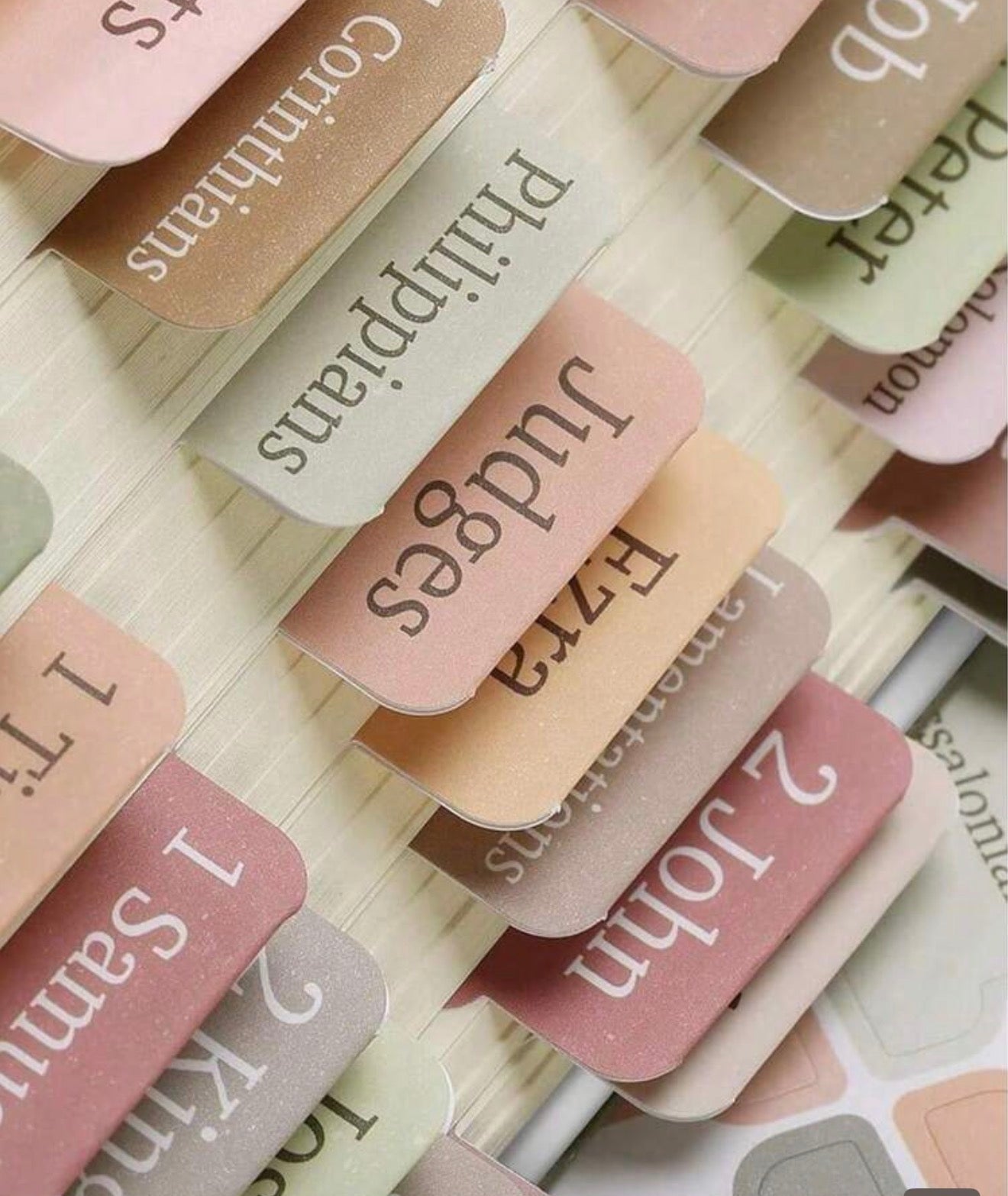Bible Book Sticker Guides