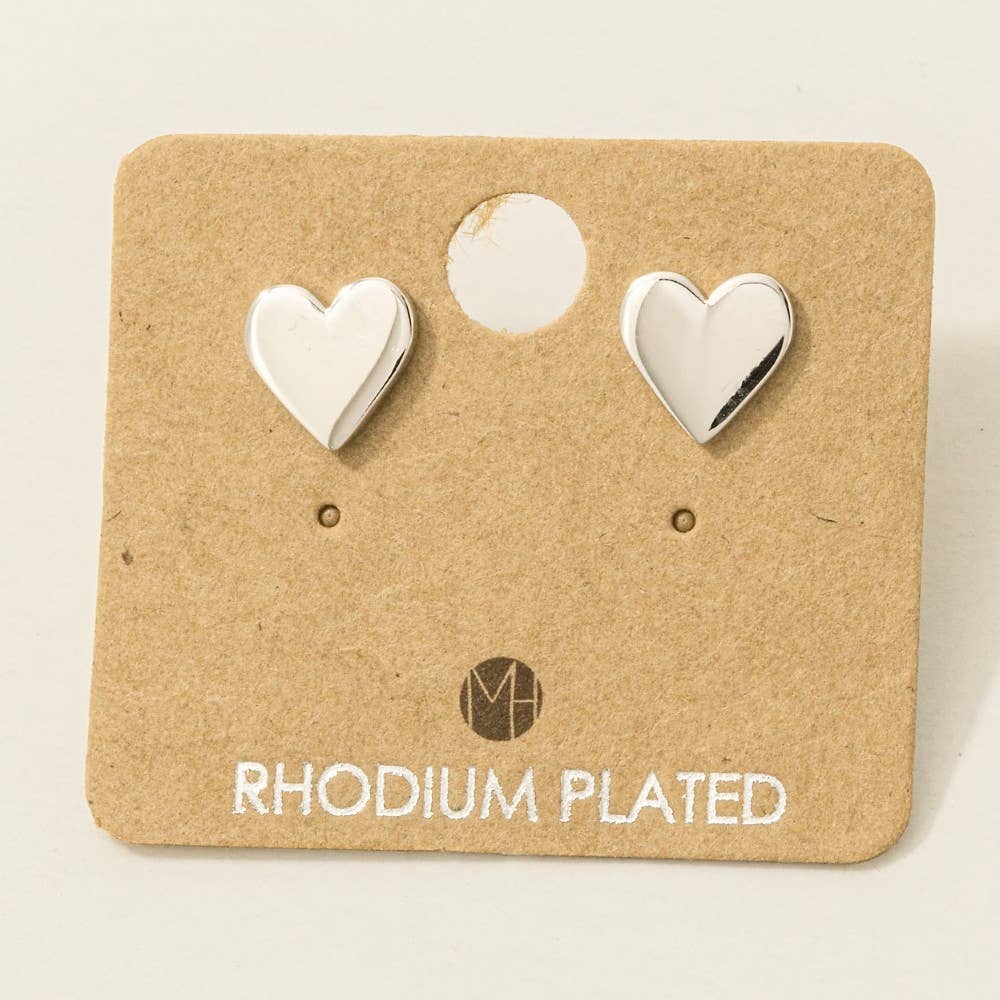 Gold Dipped Polished Mini Stud Earrings