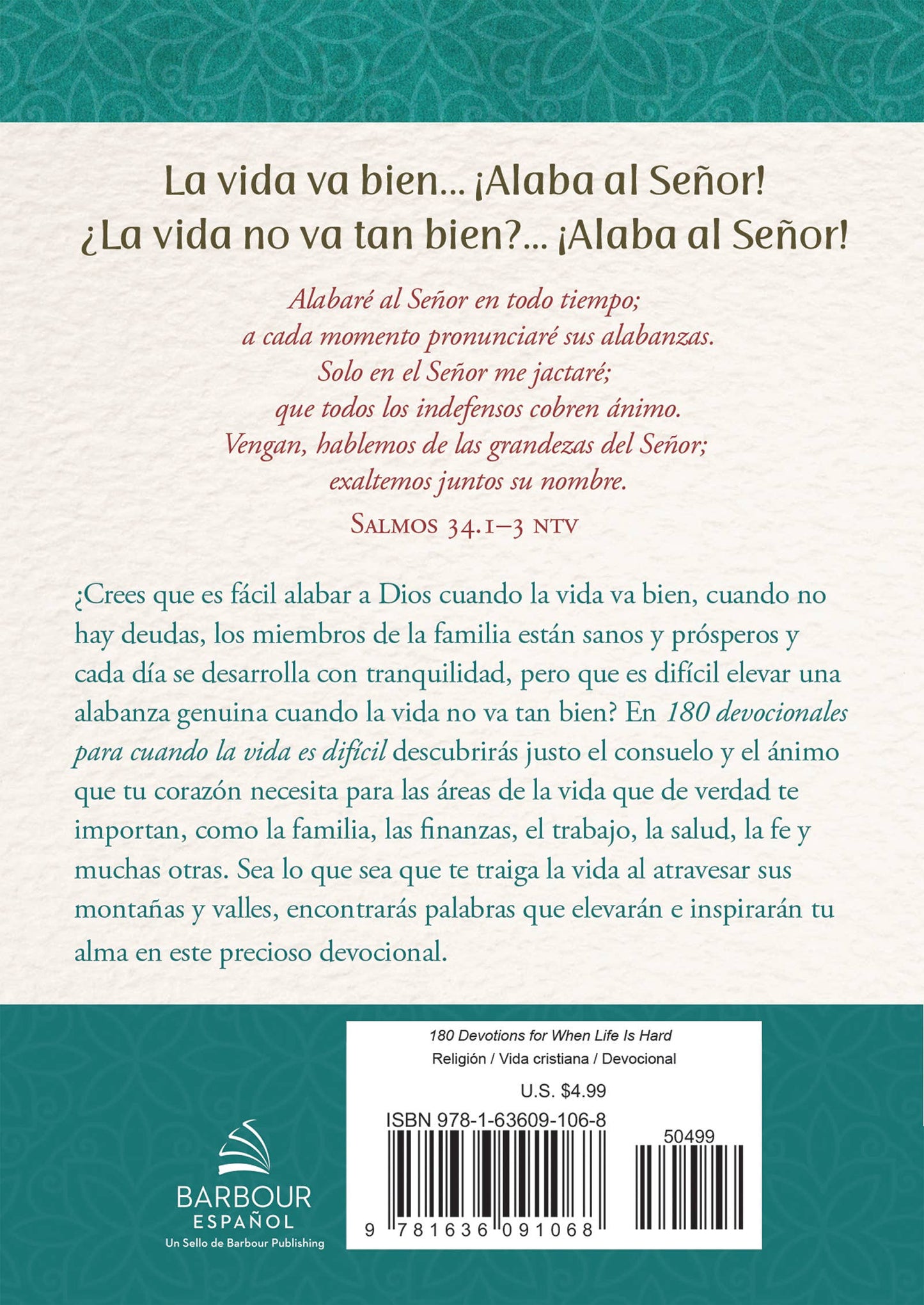 180 devocionales para cuando la vida es difícil