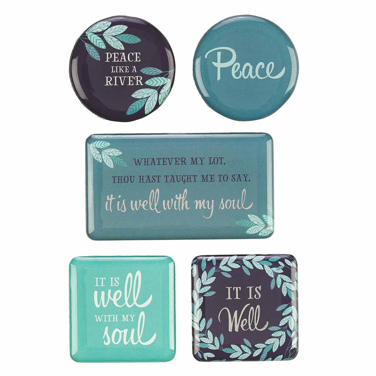 Magnet Set It is Well/Peace