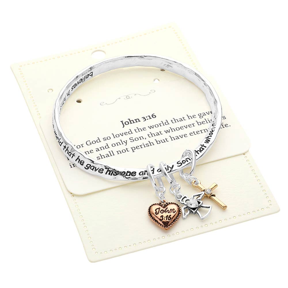 John 3:16 Bangle Bracelet