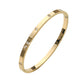 Stainless Steel Stone Paved Hinged Bangle Bracelet