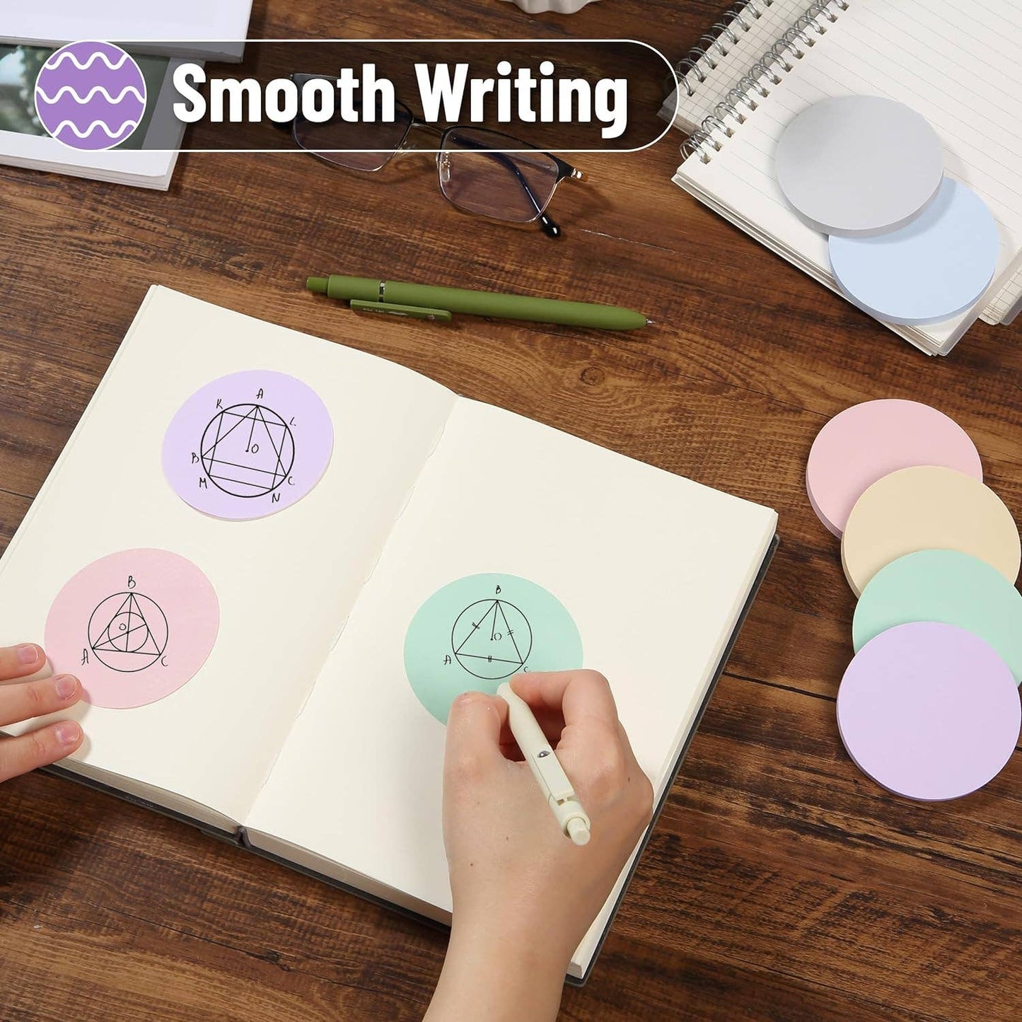 Colorful Round Sticky Notes