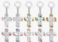 Cross scripture keychains