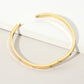 Stainless Steel Stone Paved Hinged Bangle Bracelet