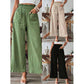 Women's Solid Color Casual Wide Leg Pants For Spring/Summer: Off white
