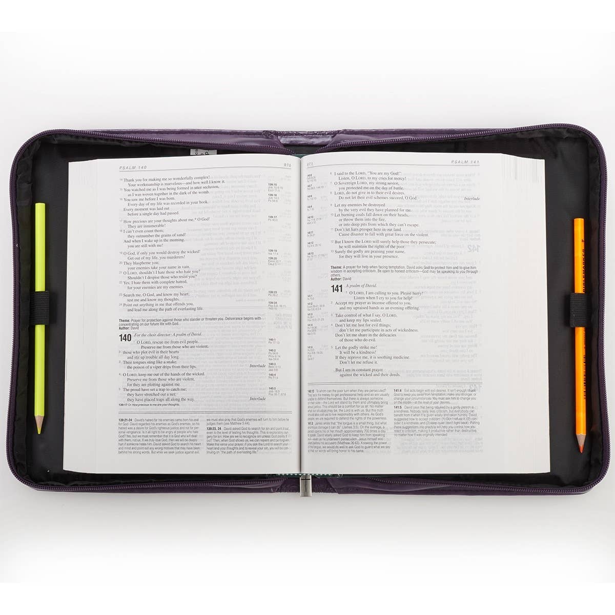 Bible Cover Fashion Purple Faith Heb. 11:1