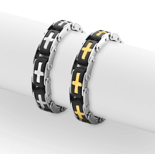 Stainless steel Cross Bracelet