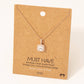 Rhinestone Pendant Necklace