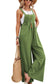 Mid-waist retro solid color loose casual fashion suspenders