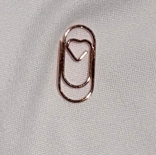Small Heart paper clips