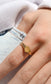 Stainless Steel Heart Signet Ring