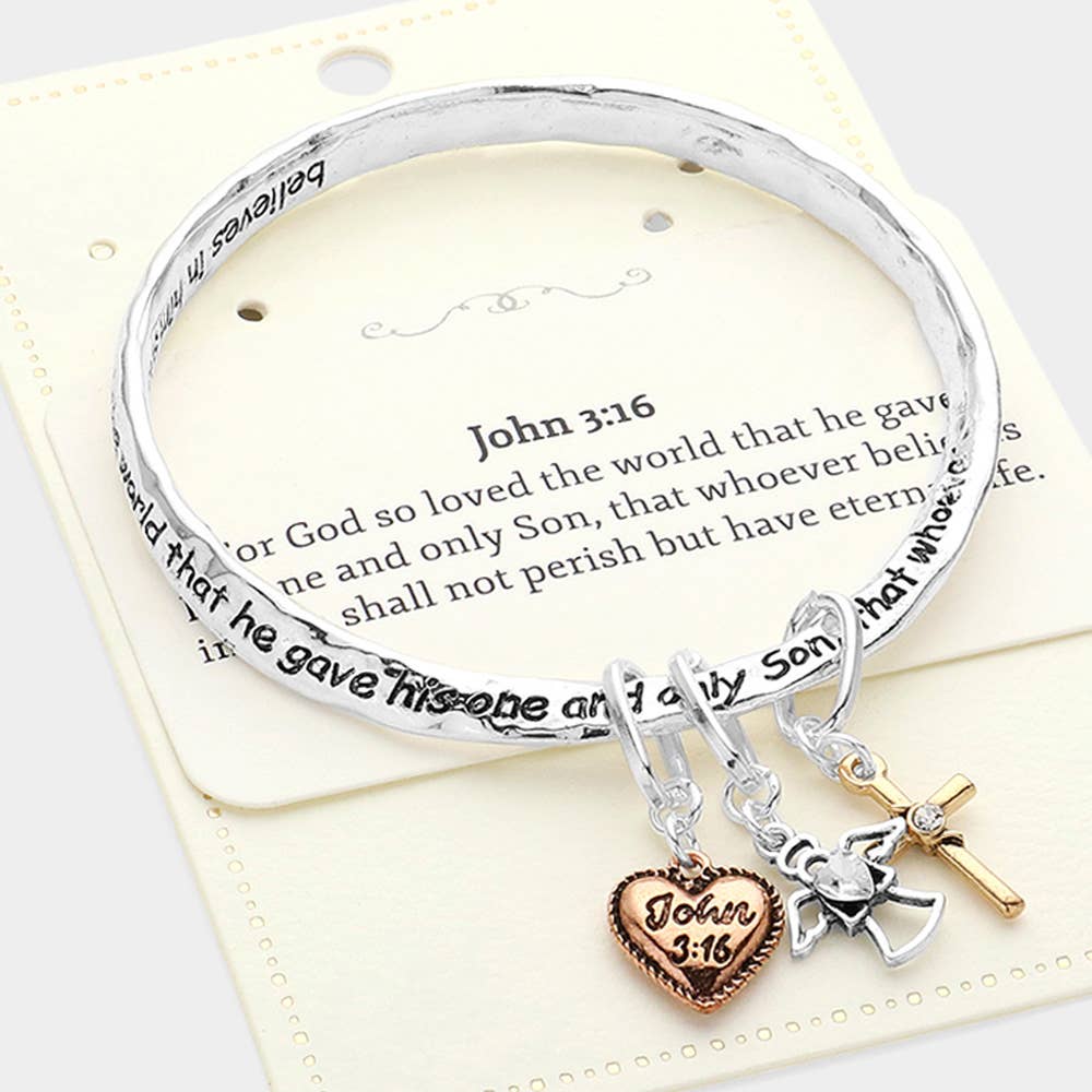 John 3:16 Bangle Bracelet