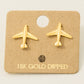 Airplane Stud Earrings