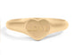 Stainless steel love heart Ring