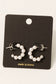 Pearl Beaded Hoop Earrings