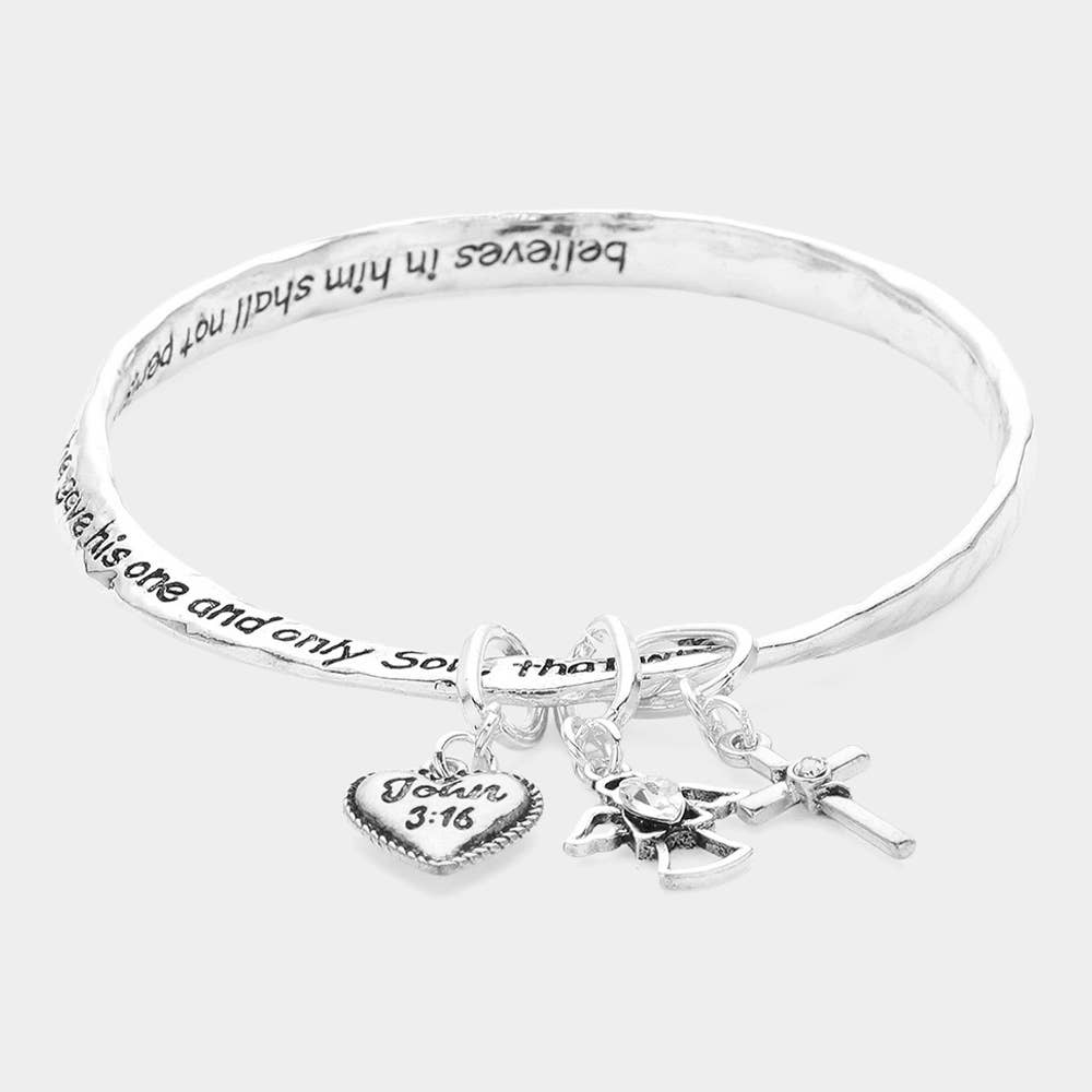 John 3:16 Bangle Bracelet