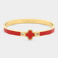 Quatrefoil Hinged Bracelet
