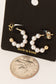 Pearl Beaded Hoop Earrings