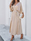 Satin Kimono Sleeve Maxi Dress