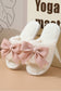 Bow Knot Decor Plush Slippers