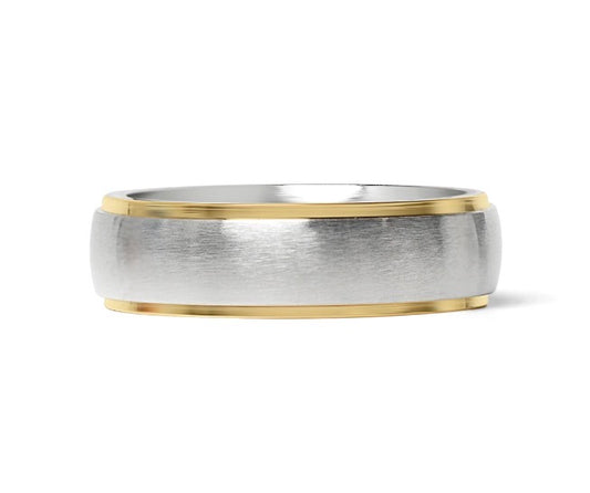 Stainless steel Gold Edge Ring