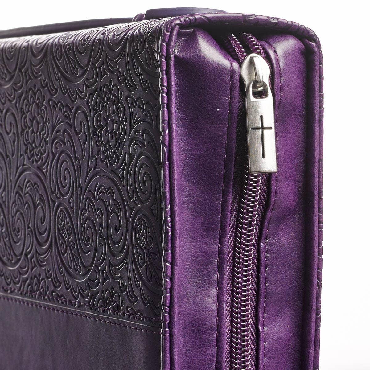 Bible Cover Fashion Purple Faith Heb. 11:1