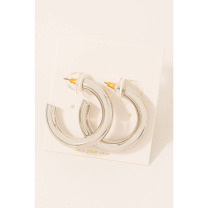 Tube Hoop Earrings