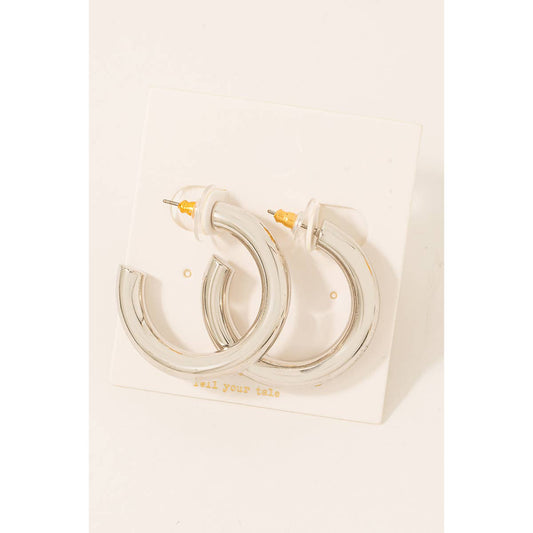 Tube Hoop Earrings