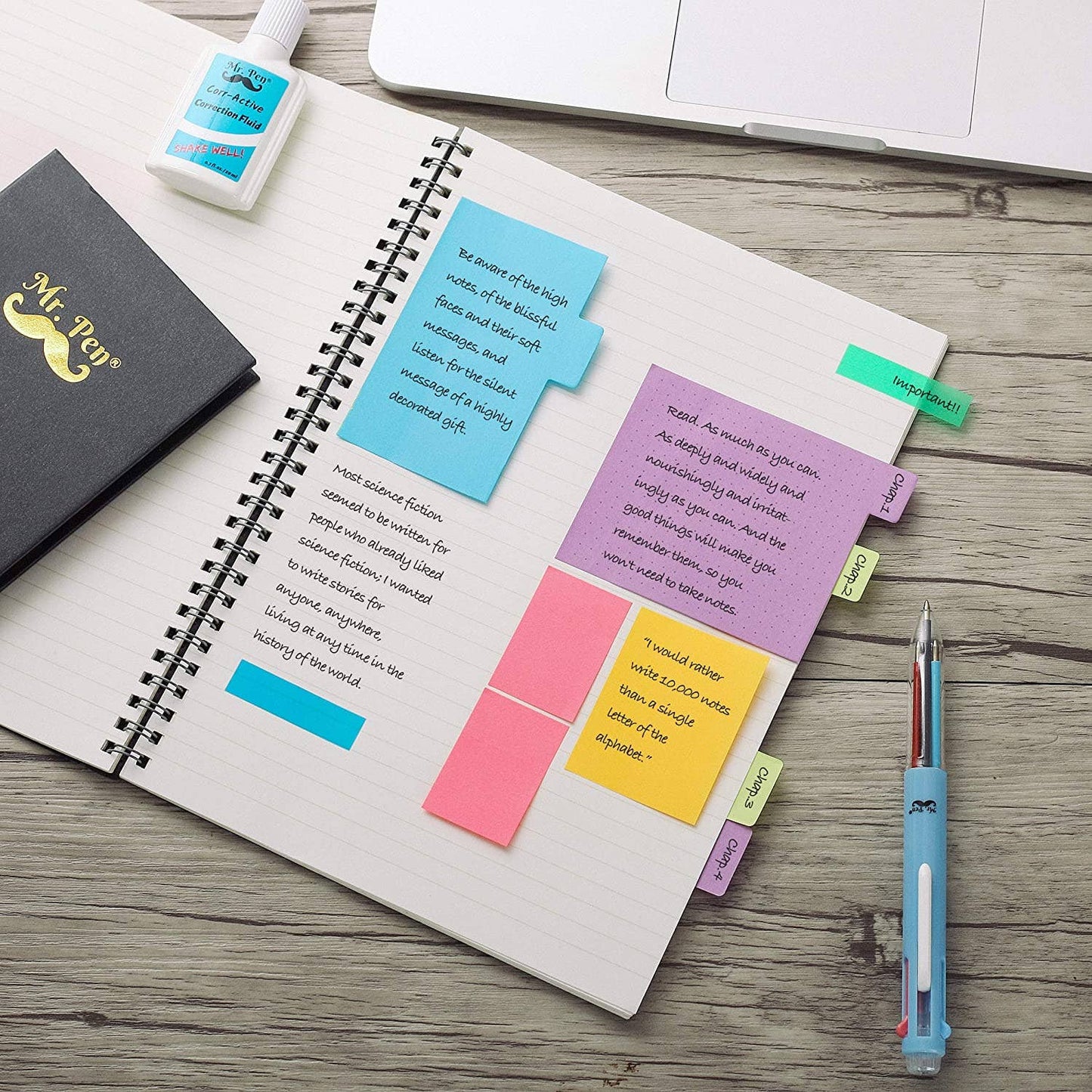 Mr. Pen Sticky Notes Set - 410 Tabs for Organization