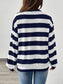 Loose Striped Long Sleeved Top