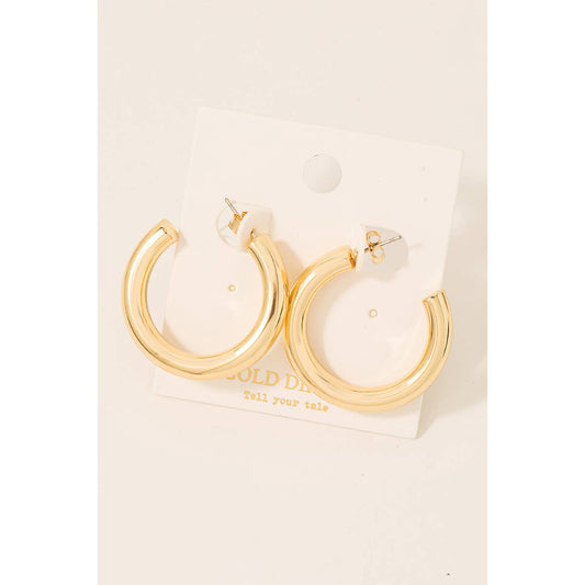 Tube Hoop Earrings