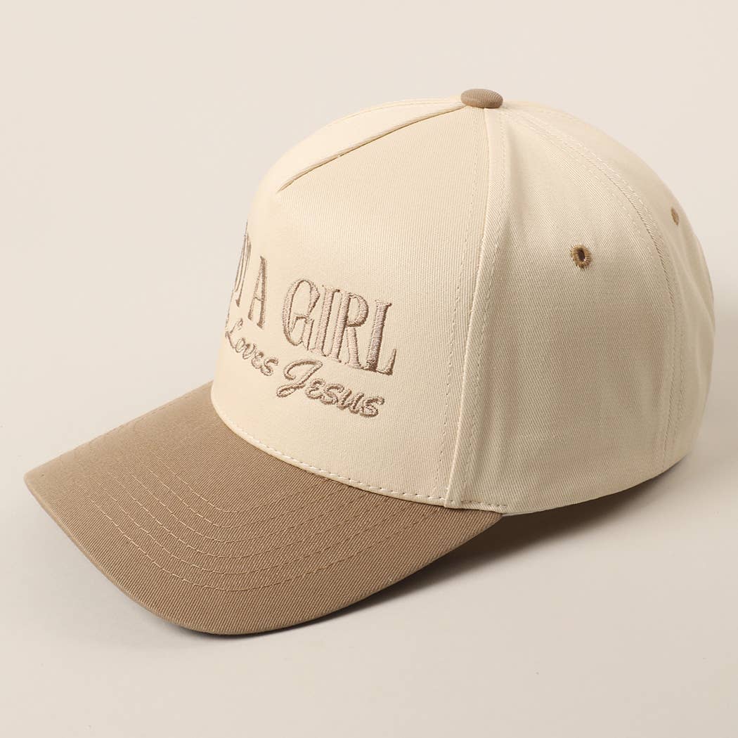 Just A Girl Who Loves Jesus Embroidery  Hat