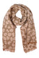 Leopard Pattern Reversible Cozy Scarf with Fringe