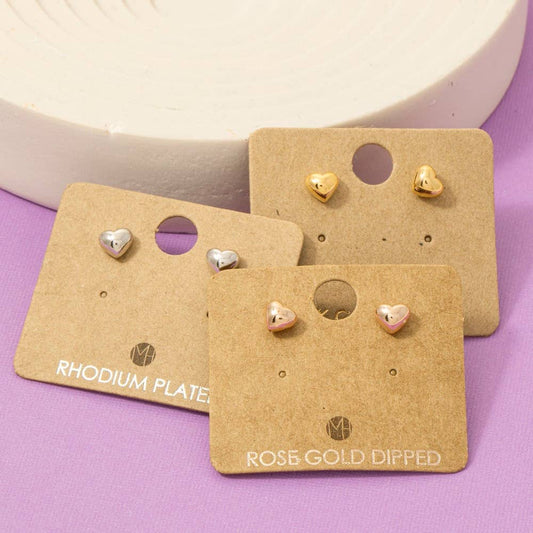 Mini Heart Stud Earrings