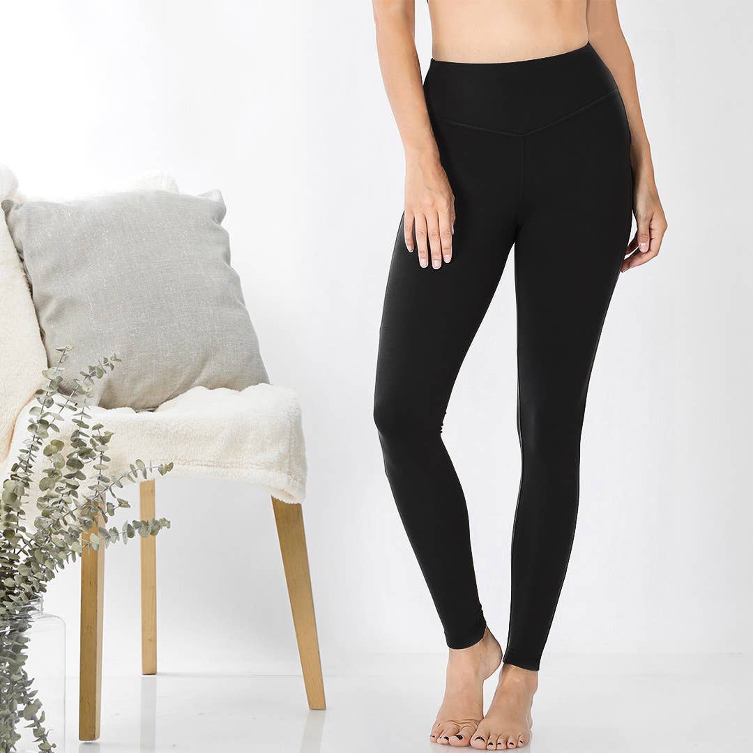 `.Tummy control waistband leggings