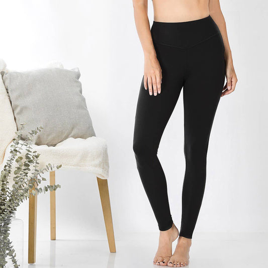 `.Tummy control waistband leggings