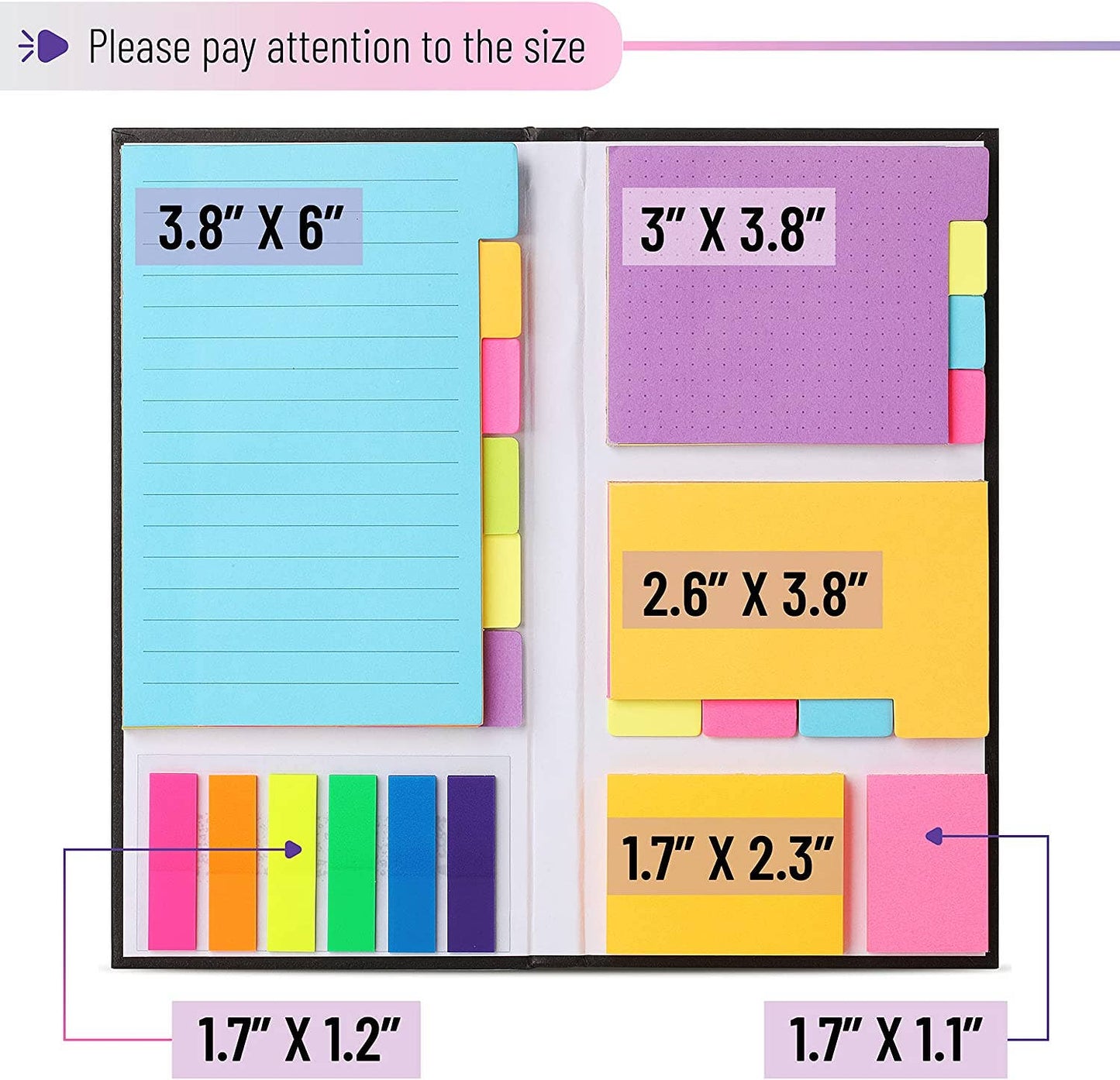 Mr. Pen Sticky Notes Set - 410 Tabs for Organization