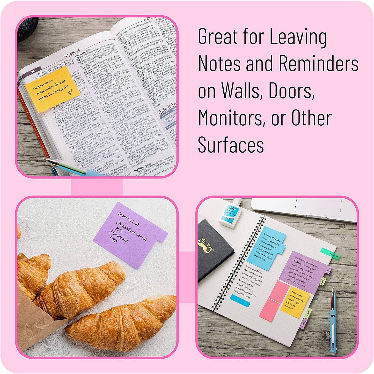 Mr. Pen Sticky Notes Set - 410 Tabs for Organization