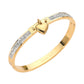 Heart Stone Paved Hinged Bangle Bracelet