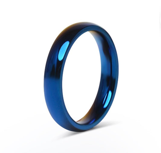 Stainless steel Blue Ring