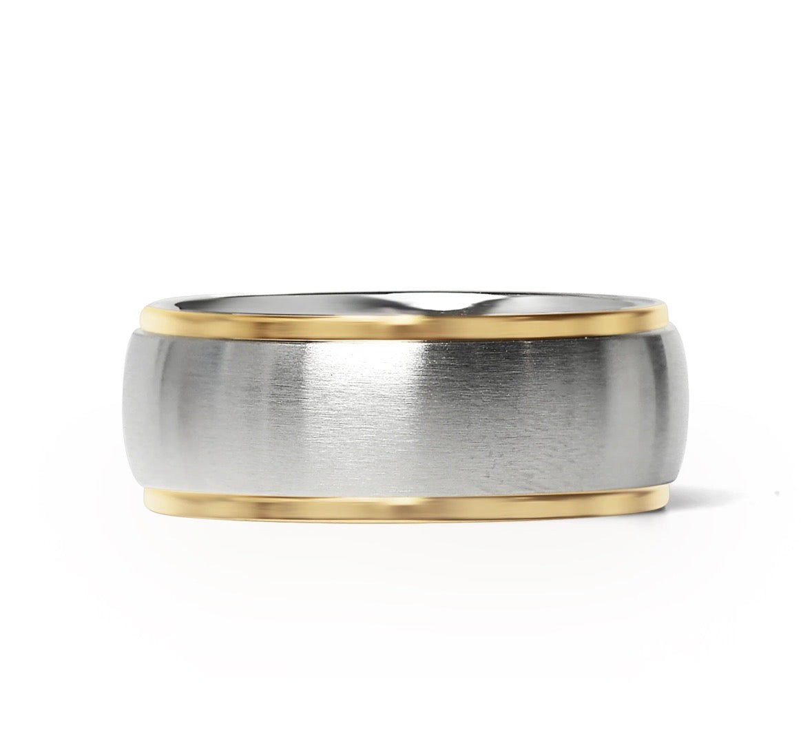 Stainless steel Gold Edge Ring