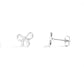 Stainless Steel Bow stud earrings