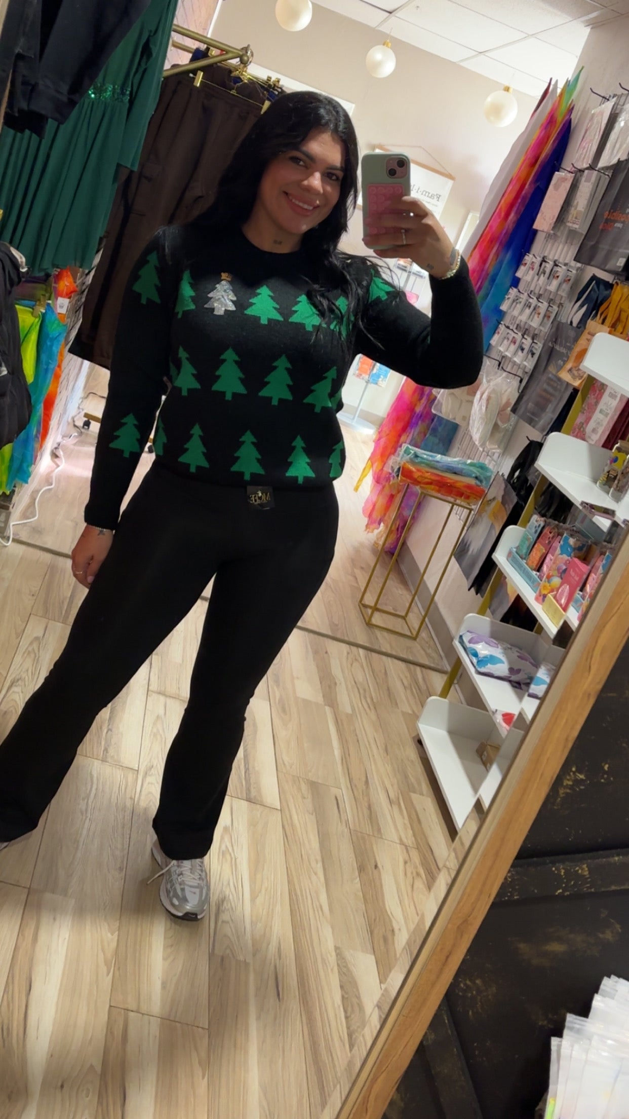 Christmas Tree Glitter Pullover Sweater
