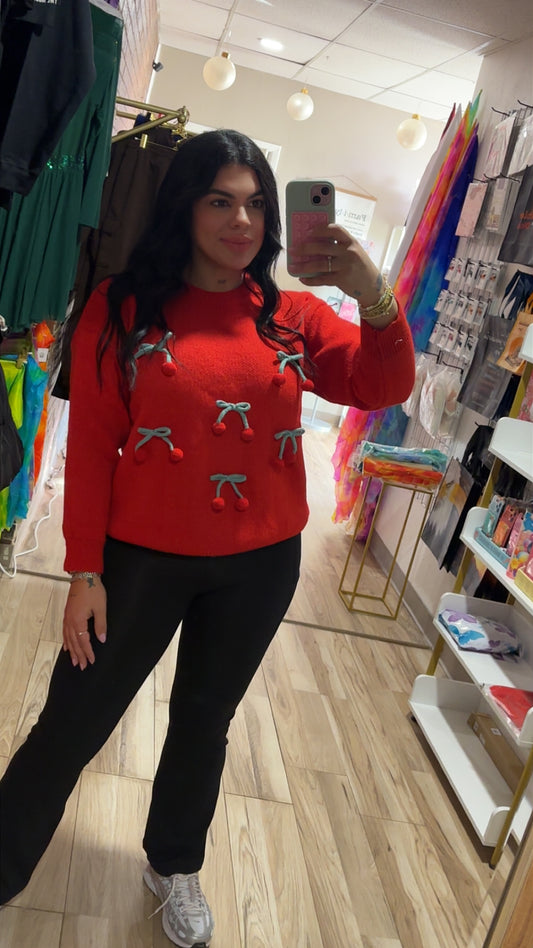 Red Cherry Sweater